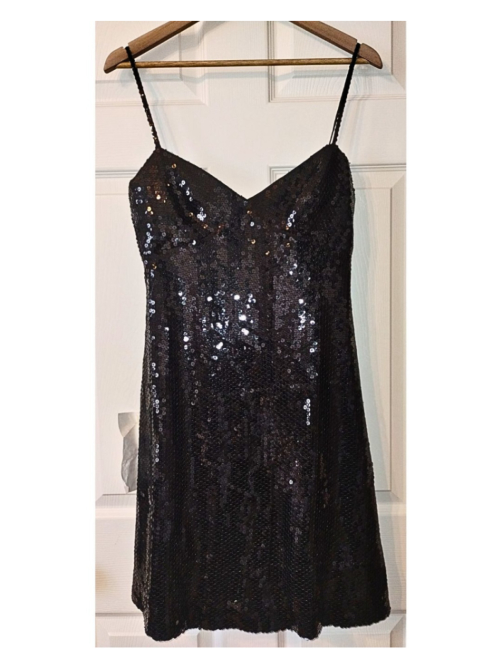 Women's Bari Jay Black Sequin Mini Dress NWT (Size 12)